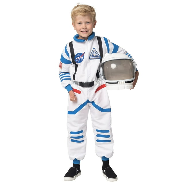 Disfraz de astronauta infantil de Spooktacular Creations, unisex, color blanco