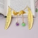 thumbnail image 3 of Marcapáginas de plumas de metal con colgante de mariposa 3D, regalo único de Acción de Gracias de Navidad para profesores amantes de los libros, paquete de 2, 3 of 5