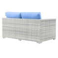 thumbnail image 4 of Modway Convene Outdoor Patio Right-Arm Loveseat in Light Gray Light Blue, 4 of 8