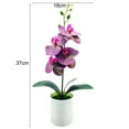 thumbnail image 6 of D-GROEE Fake Plants Artificial Potted Orchid Flowers for Home Office Bathroom Decor, PVC Orchids for Shelf Desk Decoration, 6 of 7