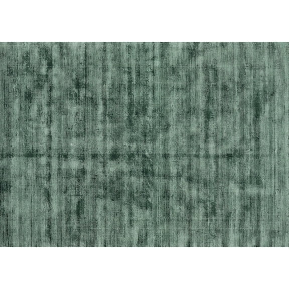 Ahgly Company Machine Washable Indoor Rectangle Contemporary Green Area Rugs, 5' x 7'