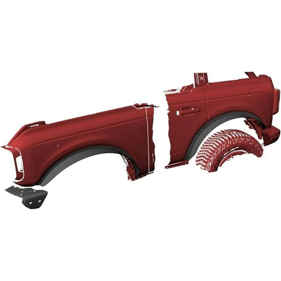 Black Horse FENDER FLARES Pocket Style Black Compatible with 2009-2014 Ford F-150-FF-FOF1-SM-PKT-09