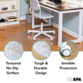 thumbnail image 3 of Ilyapa Hardwood Chair Mat 30" x 48" Heavy Duty Clear PVC Office Chair Mat for Hardwood and Tile Floors, Protective Floor Mat for Home or Office, 3 of 7