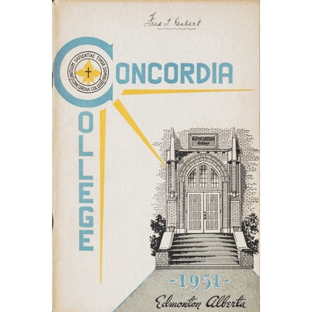 (Custom Reprint) Yearbook: 1951 Concordia College - Corona Borealis Yearbook (Edmonton, Alberta Canada)