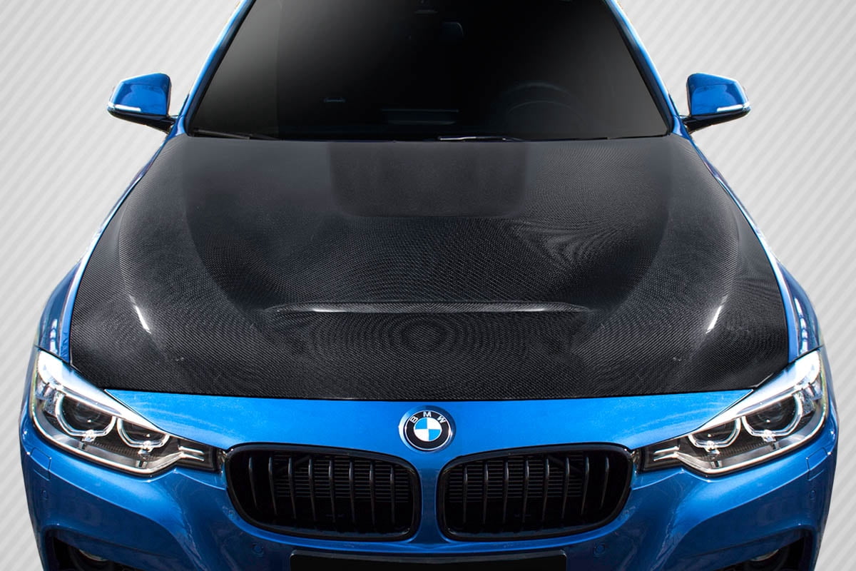 2012-2018 BMW F30 F32 F33 F36 M3 + M4 Series - CS Style Real Carbon Fiber Engine Hood