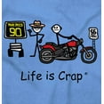 thumbnail image 2 of Motorcycle Speed Trap Ticket Biker Men's Big & Tall Crewneck Graphic Tee Brisco Brands 3X, 2 of 5