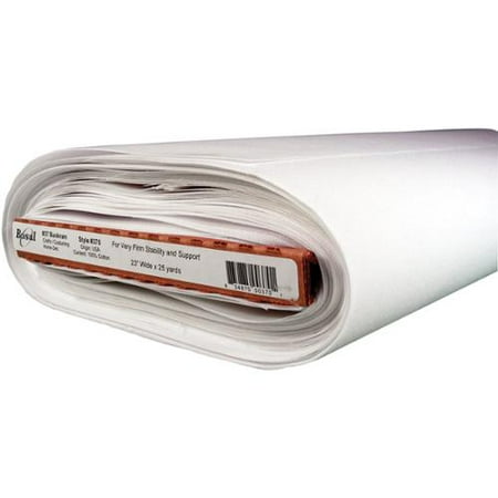 #37 Midweight Buckram 23"X25 Yards-White FOB:MI