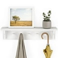 thumbnail image 6 of Ballucci Wall Coat Rack Shelf, Entryway Floating Shelf Rack, 5 Pegs, 24", White, 6 of 8