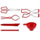 thumbnail image 2 of Jar Clip Lifter Set Anti-escaldado Can Clamp Gripper Portátil Comida Botella de leche Sirviendo Tangas, Rojo Advancent LF000155-01B, 2 of 7