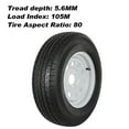 thumbnail image 3 of WEIZE 2-Pack ST205/75R14 Radial Trailer Tire Load Range D 8 Ply on Rim 14" - 5 on 4-1/2" Rim Width 205/15/14 205 75R14 ST 205/75R14 5 Lug, 3 of 6