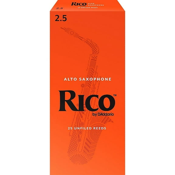 Rico Soprano Saxophone Reeds, Box of 25 Strength 2.5
