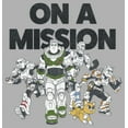 thumbnail image 2 of Boy's Lightyear On a Mission Group  Graphic Tee Athletic Heather X Large, 2 of 5