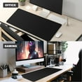 thumbnail image 7 of Large Mouse Pad, Desk Mat Office Desk Pad Gaming Mouse Pad with Stitched Edges, 31.5" x 15.7" Mousepad with Non-Slip Waterproof Rubber Base for PC Laptop Desk Home Office Accessories, Black, 7 of 7