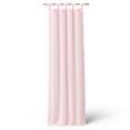 thumbnail image 2 of Mainstays Kids Pink Dotted Light Filtering Tie Top Single Curtain Panel, 38 in W x 84 in L, 2 of 8