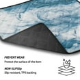 thumbnail image 5 of TSOVTHRID Blue Whit Marble Print Washing Machine Dust Cover Top Mat Anti-scratch Washer Dryer Top Cover 24'' x 19.7'' Appliance Protector for Washer Microwave Refrigerator, 5 of 8