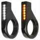 thumbnail image 1 of Intermitentes LED para Horquilla Delantera de Motocicleta, Luces de Marcha Secuenciales Universales, 12 V, Ámbar, Color Negro., 1 of 5
