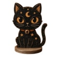 thumbnail image 2 of Halloween Table Decorations Wooden Black Cat Block Sign | Halloween Tiered Tray Decor, Rustic Farmhouse Centerpieces for Home Office, Shelf, Desk, Mantel, 2 of 6