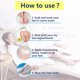 thumbnail image 4 of Moisturizing Socks, 3 Pairs-Moisturizing/Gel Heel Socks for Dry Cracked Heels, Open Toe Socks, Ventilate Gel Spa Socks to Heal and Treat Dry, Gel Lining Infused with Vitamins (Pink, Turquoise, Grey), 4 of 5