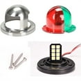 thumbnail image 6 of 12V LED Boat Navigation Lights, Waterproof Marine Sailing Signal Lights Stainless Steel 1.96 in 2.44 inâ DEWEL, 6 of 7