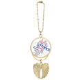 thumbnail image 1 of Words City Name France Mark Map Car Keychain Angel Wing Pendant, 1 of 4