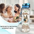 thumbnail image 3 of Personalized German Shepherd Dog Lovers 32 Oz 1Liter Motivational Water Bottle With Time Marker, Just A Girl Who Loves Dogs, Animal Lovers Gifts For Women, Girl On Birthday, Christmas, 3 of 5