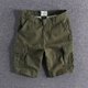 thumbnail image 3 of Pantalones cortos cargo para hombre con bolsillos, pantalones cortos negros de trabajo para hombre, hermosos pantalones elásticos de nailon, ropa elegante para hombre, nuevos en algodón Y2k, anchos, 3 of 5