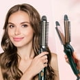 thumbnail image 1 of Rizador/alisador de cabello en 1 unidad. Incluye peine rizador para crear rizos y ondas playeras. Calentamiento rápido en 30 segundos. Barril largo para cabello largo., 1 of 7