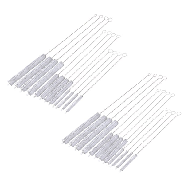 24 Piezas Cepillo de Limpieza para Pajitas para Beber - Limpiador de Pajitas (12 Pulgadas, 10 Pulgadas, 8 Pulgadas) - Cepillo de Limpieza Flexible para Pajitas de Varios Tamaños