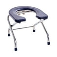 thumbnail image 3 of Milaget Bathroom Toilet Seat Commode Stool Strong Load Capacity Comfortable Non-Slip Pad Black 33cm High, 3 of 9