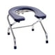 thumbnail image 3 of Taburete de asiento de inodoro en cuclillas para ancianos, silla cómoda, tablero de asiento esmerilado lavable, asiento de silla de inodoro plegable Negro 33cm Alto, 3 of 8