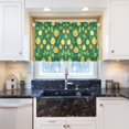 thumbnail image 6 of Cute Fruits and Leaves Kitchen Curtains Tier Set 27x24 Inch 2 Panels Semi Sheer Light Filtering Privacy UV Protection, 6 of 8