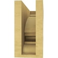 thumbnail image 4 of 4"W x 12"D x 8"H Classic Diane Rough Cedar Woodgrain TimberThane Corbel, Primed Tan, 4 of 6