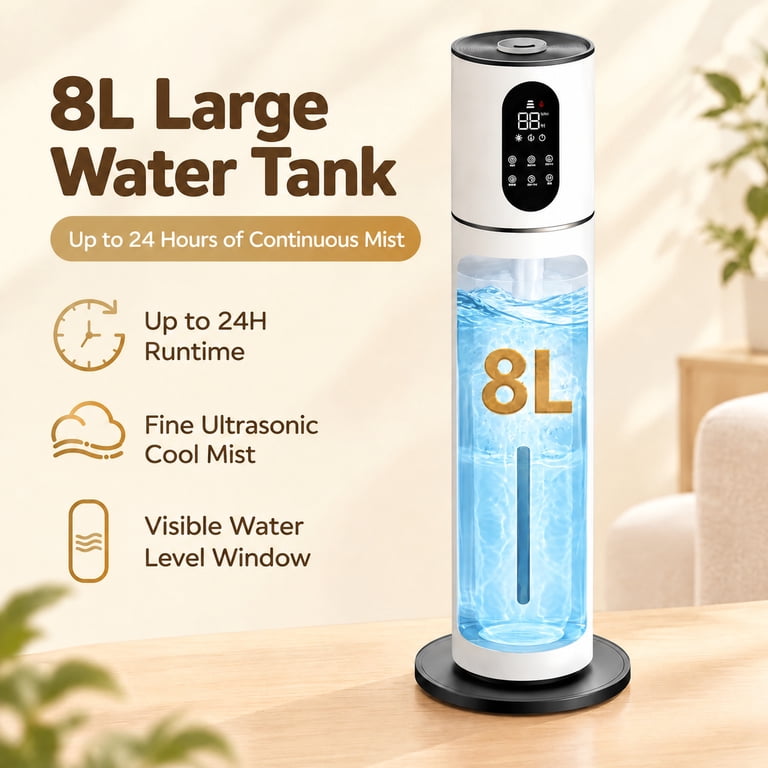 Amumu 8L Ultrasonic Humidifier with Remote Control photo 2