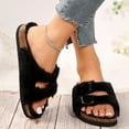 thumbnail image 4 of Women Sandals Lightweight Comfortable Breathable Adjustable Buckle Cork Footbed Slides Slip-On Strappy Design, 4 of 9