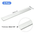 thumbnail image 2 of Uxcell Square Aluminum Flat Bar, 2Pcs 1/4" Thick 1.2" Width 12" Length Square Aluminum Bar For Industrial Building, 2 of 5