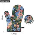 thumbnail image 6 of Cute Oven Mitts,Pioneer Flower Floral Print Pattern Oven Mitt 2-Pack Set,Kitchen Gloves for Oven,Heat Resistant Oven Mitts 7.7"x12", 6 of 7