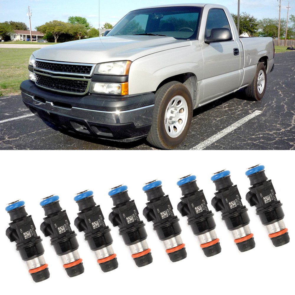 Fuel Injector,OTVIAP 8Pcs Fuel Injector Fit for GMC Sierra 2500 6.0L