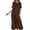 Coffee, variant on Tshirt Dress Women Short Sleeve Bow Tie Neck Loose Fit Flowy Maxi Dresses Beach Vacation Dress Summer Sundress with Pockets