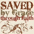 thumbnail image 3 of CafePress - Saved By Grace Light T Shirt - Light T-Shirt - CP, 3 of 4