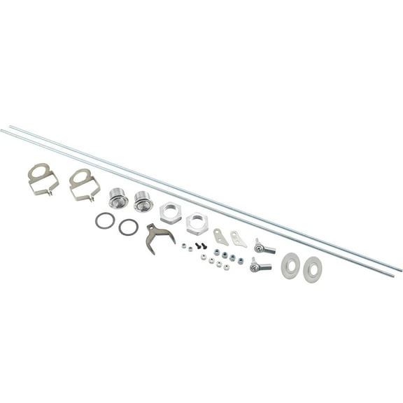 46-48 Lincoln Style Door Latch Buttons With Mounting Panels Kit