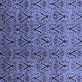thumbnail image 1 of Ahgly Company Machine Washable Indoor Square Oriental Blue Industrial Area Rugs, 7' Square, 1 of 4