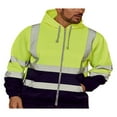 thumbnail image 4 of JUNWELL Unisex Workwear Coat Safety Reflective Strip Hoodies Jacket, 4 of 7