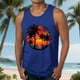 thumbnail image 1 of Camiseta sin mangas de cuello redondo para hombre, blusa informal de verano sin mangas con estampado de cuello redondo para hombre, 1 of 5