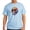Light Blue, variant on - Vibrant Melting Skull Men's Value T Shirt - Men's Classic Graphic T-Shirt