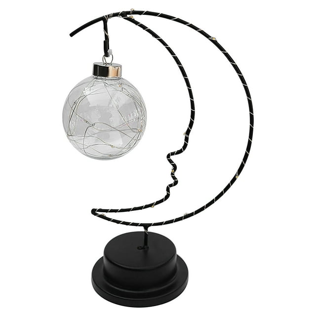 Ohufall LED Ball Shape Night Light Decorative Table Lamp Beautiful LED Lights For Bedroom Home And Living Room Decor