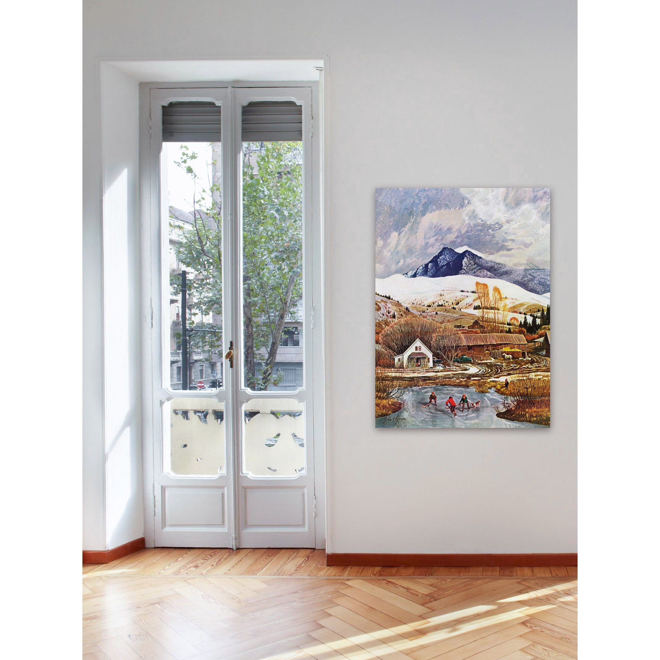 "Ice Hockey" Painting Print on Wrapped Canvas