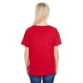 thumbnail image 3 of Ladies' Triblend Fleck Short-Sleeve V-Neck T-Shirt - RED FLECK - S, 3 of 3