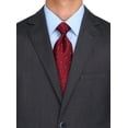 thumbnail image 3 of DTI BB Signature Men's Suit 2 Button 2 Piece Jacket Plaid Pant Modern Fit Suits Charcoal, 3 of 3