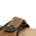 thumbnail image 4 of Roamers Mens Triple Strap Leather Touch Fastening Sports Sandals, 4 of 4