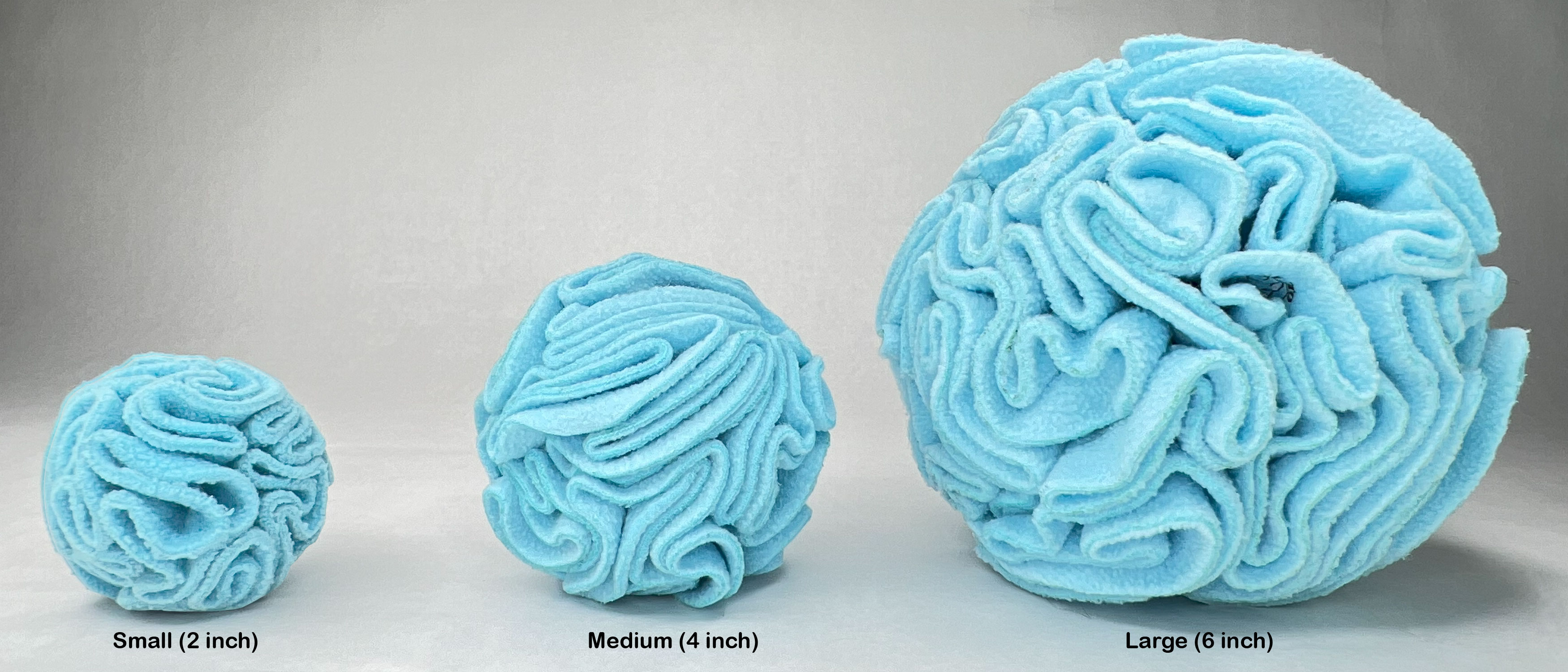 Blue Snuffle Interactive Foraging Dog Puzzle Ball Toy for Puppy and Adult